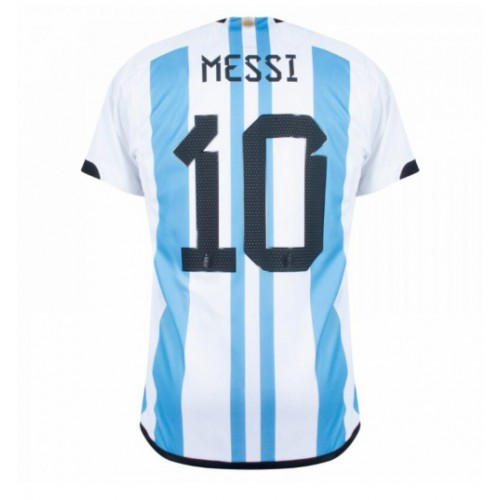 Argentina Lionel Messi #10 Replica Home Shirt World Cup 2022 Short Sleeve
